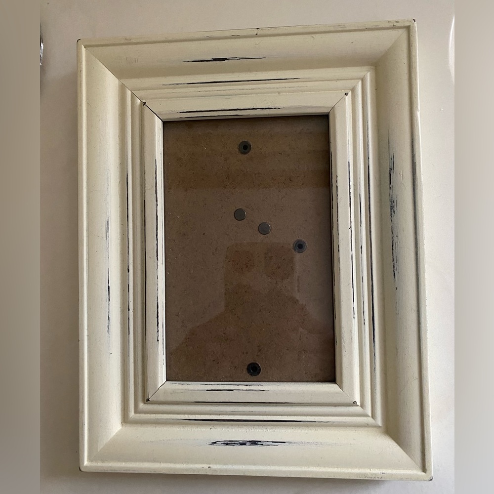 Off white picture frame
